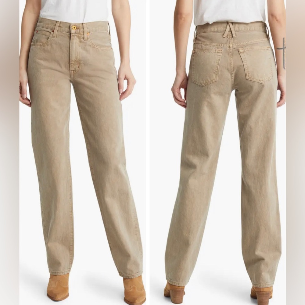 SLVRLAKE High-Rise Straight-Leg Jeans NWT